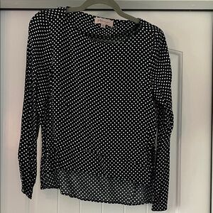 Philosophy Navy Blue and White Polka Dot